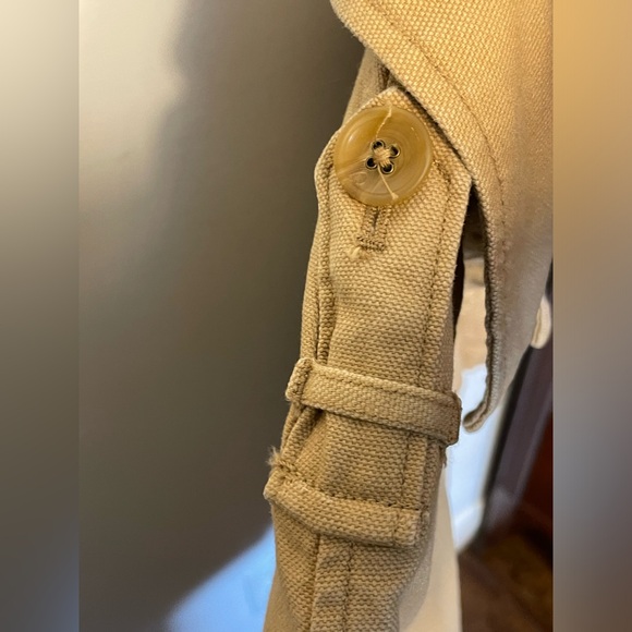 Vineyard Vines Chore Barn Coat Button Up Khaki Tan Canvas Jacket Women’s XS - Picture 11 of 13